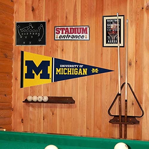 College Flags & Banners Co. Michigan Wolverines Full Size Pennant - 757 Sports Collectibles