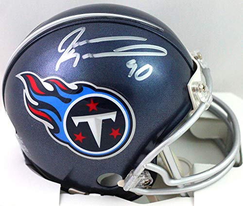 Jevon Kearse Autographed Tennessee Titans Mini Helmet - JSA W Auth SILVER - 757 Sports Collectibles