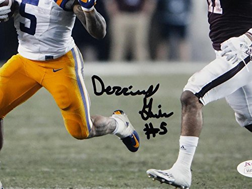 Derrius Guice Autographed LSU 8x10 Against Texas AM Photo - JSA W Auth Black - 757 Sports Collectibles