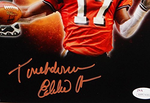 Eddie Brown Autographed Albany 8x10 Double Image Photo- JSA W Auth Orange - 757 Sports Collectibles