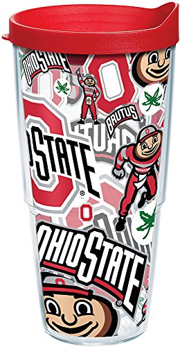 Tervis Made in USA Double Walled Ohio State Buckeyes Insulated Tumbler Cup Keeps Drinks Cold & Hot, 24oz, All Over - 757 Sports Collectibles