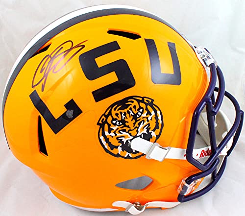 Odell Beckham Signed LSU Tigers F/S Speed Helmet-Beckett W Hologram Black - 757 Sports Collectibles