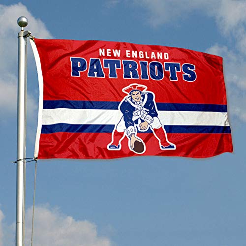 WinCraft Patriots Throwback Vintage Retro 3x5 Banner Flag - 757 Sports Collectibles