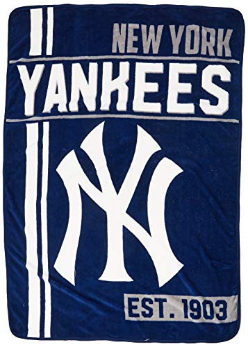 Northwest MLB New York Yankees Micro Raschel Throw, One Size, Multicolor - 757 Sports Collectibles