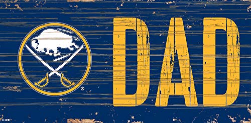 Fan Creations NHL Buffalo Sabres Unisex Buffalo Sabres DAD Sign, Team Color, 6 x 12 - 757 Sports Collectibles