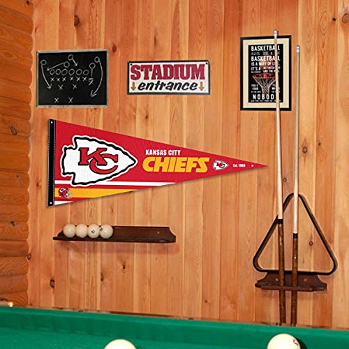 Kansas City Chiefs Pennant Banner and Wall Tack Pads - 757 Sports Collectibles