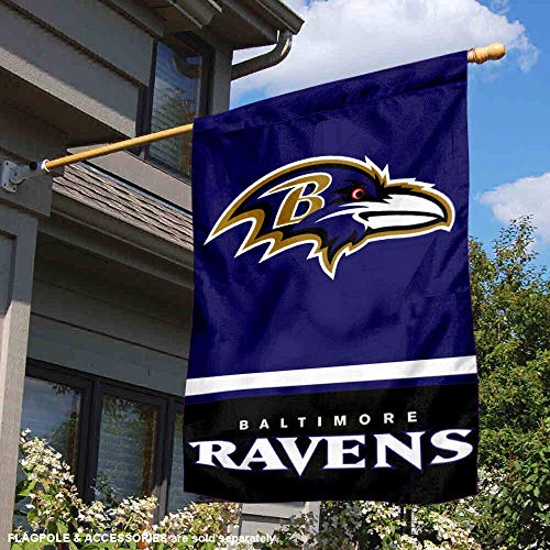 WinCraft Baltimore Ravens Two Sided House Flag - 757 Sports Collectibles