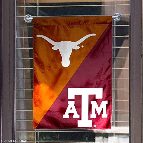 Texas vs. Texas A&M House Divided Garden Flag Banner - 757 Sports Collectibles