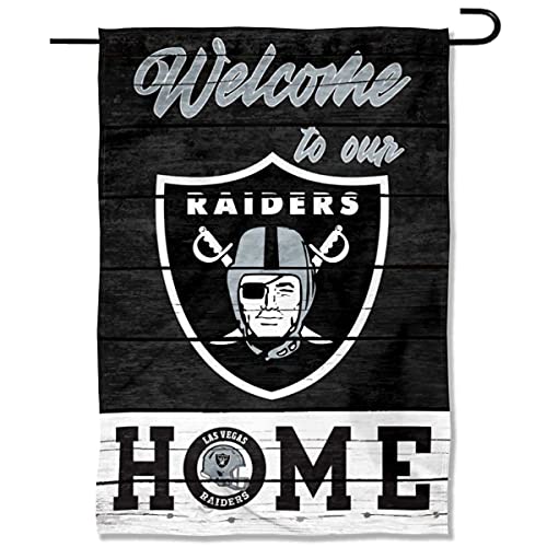 WinCraft Las Vegas Raiders Welcome Home Decorative Garden Flag Double Sided Banner - 757 Sports Collectibles