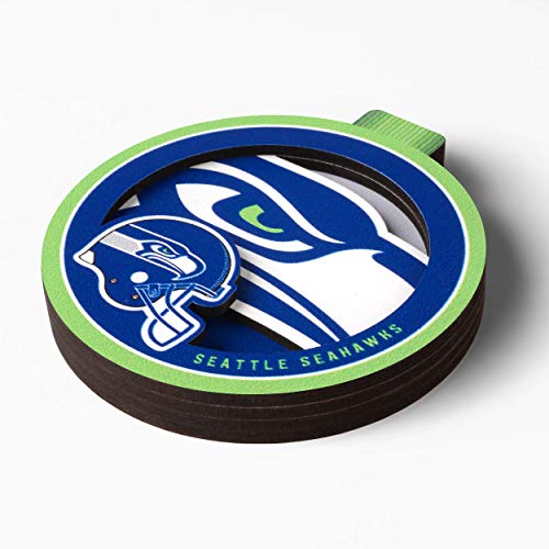 YouTheFan NFL Seattle Seahawks 3D Logo Series Ornament - 757 Sports Collectibles