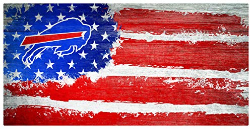 Fan Creations NFL Buffalo Bills Unisex Buffalo Bills Flag Sign, Team Color, 6 x 12 - 757 Sports Collectibles