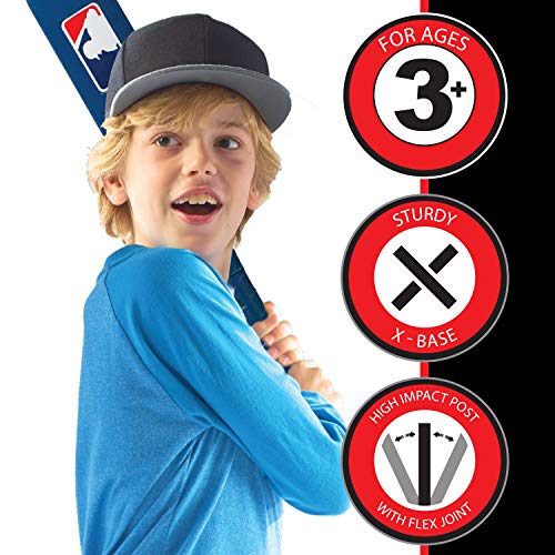 Franklin Sports Kids Teeball and Baseball Batting Tee - MLB 2-in-1 Grow-with-Me Tee - Adjustable Youth Hitting Tee - Perfect for Teeball and Baseball - 757 Sports Collectibles