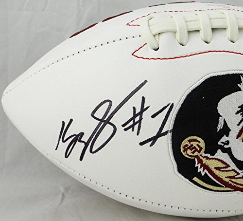 Kelvin Benjamin Autographed Florida State Seminoles Logo Football- JSA W Auth - 757 Sports Collectibles