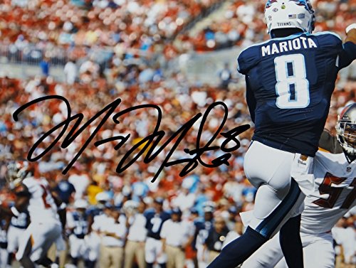 Marcus Mariota Autographed Titans 16x20 Horizontal Passing Photo- JSA W Auth - 757 Sports Collectibles