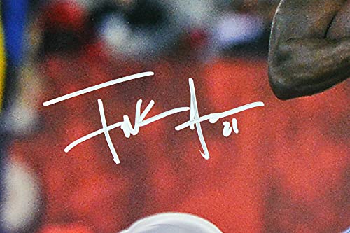 Frank Gore Autographed 16x20 Run Against Lions Photo- JSA W Authenticated White - 757 Sports Collectibles