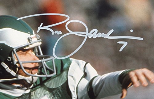 Ron Jaworski Autographed White Eagles 8x10 Up Close Passing Photo- JSA Auth - 757 Sports Collectibles