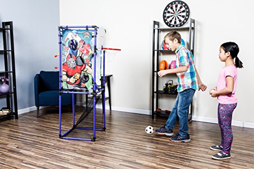 Sport Squad 5-in-1 Multi-Sport Toss Game Set - Play Football, Baseball, Basketball, Soccer, and Darts - Perfect Gift for Kids Birthday Parties - Lightweight and Portable - 757 Sports Collectibles