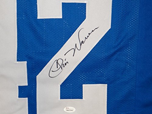 Chris Warren Autographed Blue Pro Style Jersey- JSA W Authenticated - 757 Sports Collectibles