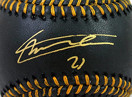 Vladimir Guerrero Jr. Autographed Rawlings OML Black Baseball- JSA Auth Gold - 757 Sports Collectibles