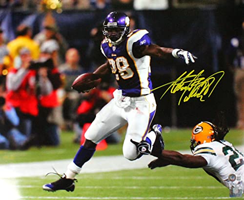 Adrian Peterson Signed Vikings 16x20 Running HM Photo-Beckett W Hologram Yellow - 757 Sports Collectibles