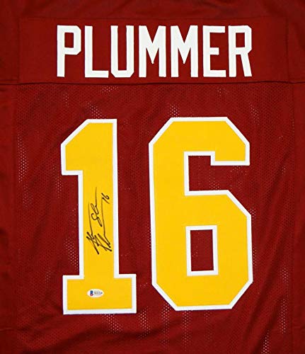 Jake Plummer Autographed Maroon College Style Jersey- Beckett Authenticated 1 - 757 Sports Collectibles