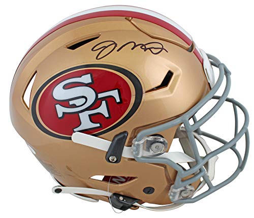 49ers Joe Montana Authentic Signed Speed Flex Full Size Helmet JSA Witness - 757 Sports Collectibles