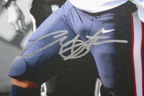 Arian Foster Autographed 20x24 B/W Color TD Canvas- JSA W Authenticated - 757 Sports Collectibles