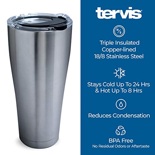 Tervis Triple Walled NFL Pittsburgh Steelers Insulated Tumbler Cup Keeps Drinks Cold & Hot, 30oz - Stainless Steel, Rush - 757 Sports Collectibles