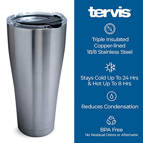 Tervis Triple Walled NFL® Pittsburgh Steelers Insulated Tumbler Cup Keeps Drinks Cold & Hot, 30oz - Stainless Steel, Blitz - 757 Sports Collectibles
