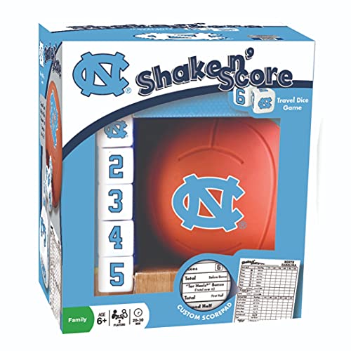 MasterPieces NCAA North Carolina Tar Heels Shake N' Score Travel Dice Game - 757 Sports Collectibles