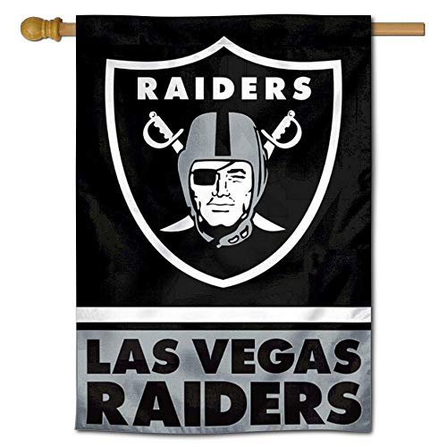 WinCraft Las Vegas Raiders Double Sided House Banner Flag - 757 Sports Collectibles