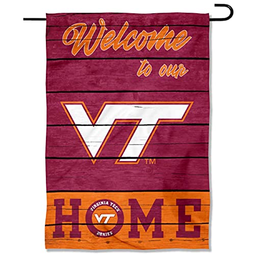 Virginia Tech Hokies Welcome To Our Home Double Sided Garden Yard Flag - 757 Sports Collectibles