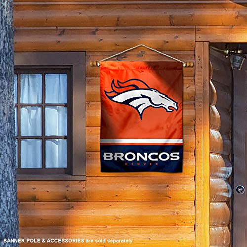 WinCraft Denver Broncos Two Sided House Flag - 757 Sports Collectibles