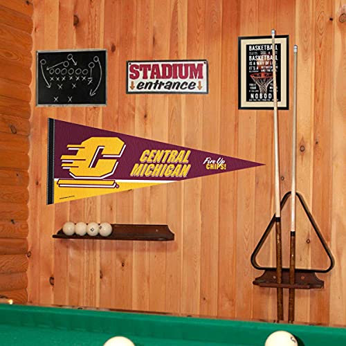 College Flags & Banners Co. Central Michigan Chippewas Pennant Full Size Felt - 757 Sports Collectibles