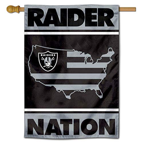 WinCraft Las Vegas Raiders Raider Nation Double Sided Banner Flag - 757 Sports Collectibles