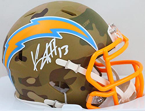 Keenan Allen Autographed LA Chargers Camo Mini Helmet- Beckett W White - 757 Sports Collectibles