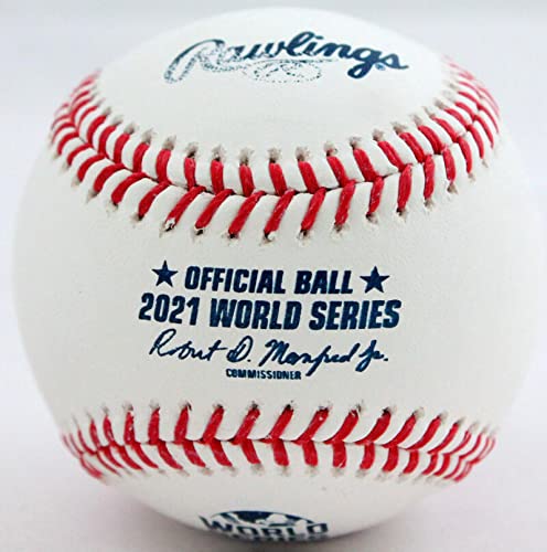 Alex Bregman Autographed Rawlings OML 2021 WS Baseball- Beckett W Hologram Blue - 757 Sports Collectibles