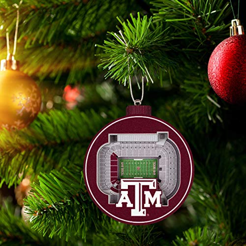 YouTheFan NCAA Texas A&M Aggies 3D StadiumView Ornament - Kyle Field - 757 Sports Collectibles