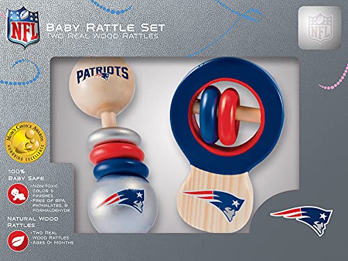 NFL New England Patriots Baby Rattle Set - 2 Pack - 757 Sports Collectibles