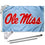 Ole Miss Powder Blue Flag and Pole Bracket Mount Bundle - 757 Sports Collectibles