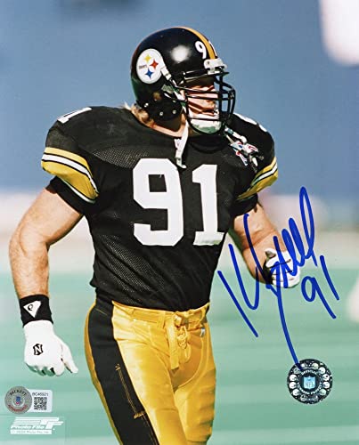 Kevin Greene Autographed Pittsburgh 8x10 Photo - BAS COA (Blue Ink) - 757 Sports Collectibles