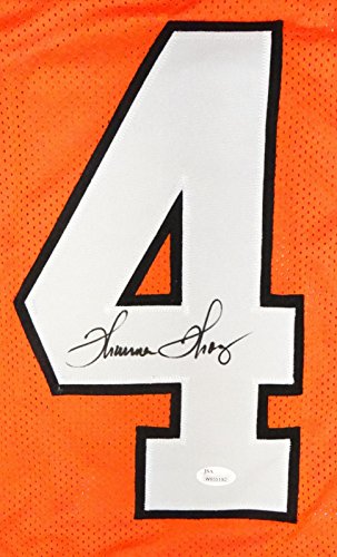 Thurman Thomas Autographed Orange Jersey- JSA W Authenticated - 757 Sports Collectibles