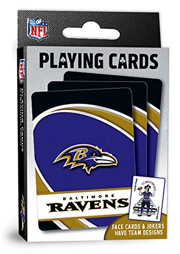 MasterPieces NFL Baltimore Ravens Playing Cards, 2.5" x 3.5" - 757 Sports Collectibles