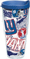 Tervis Made in USA Double Walled NFL New York Giants Insulated Tumbler Cup Keeps Drinks Cold & Hot, 24oz, All Over - 757 Sports Collectibles