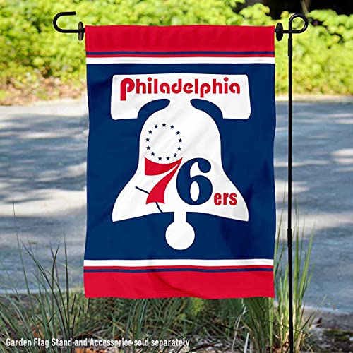 WinCraft Philadelphia 76ers Vintage Throwback Retro Classics Double Sided Garden Flag - 757 Sports Collectibles