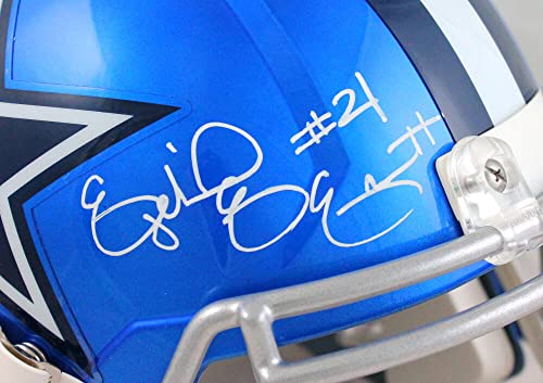 Ezekiel Elliott Autographed Dallas Cowboys F/S Flash Speed Helmet-Beckett W Hologram White - 757 Sports Collectibles