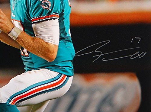 Ryan Tannehill Autographed 16x20 Looking To Pass Silver Photo- JSA Auth - 757 Sports Collectibles