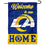 WinCraft Los Angeles Rams Welcome Home Decorative Garden Flag Double Sided Banner - 757 Sports Collectibles