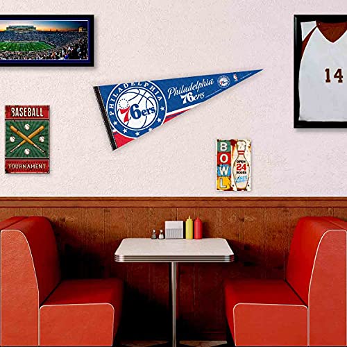 WinCraft Philadelphia 76ers Pennant Full Size 12" X 30" - 757 Sports Collectibles