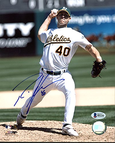 Athletics Rich Harden Authentic Signed 8X10 Photo Autographed BAS #B91241 - 757 Sports Collectibles